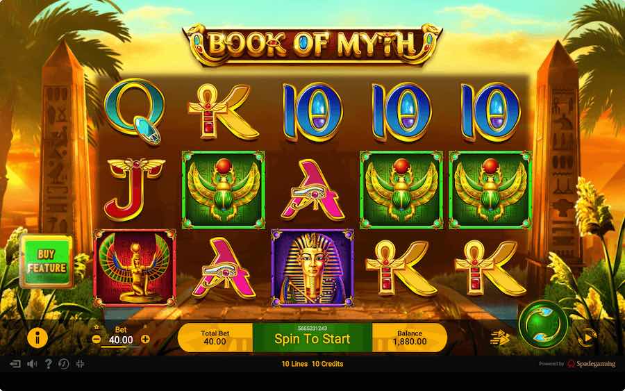 BOOK OF MYTH SLOT ธีม, การจ่ายเงิน & สัญลักษณ์ต่างๆ