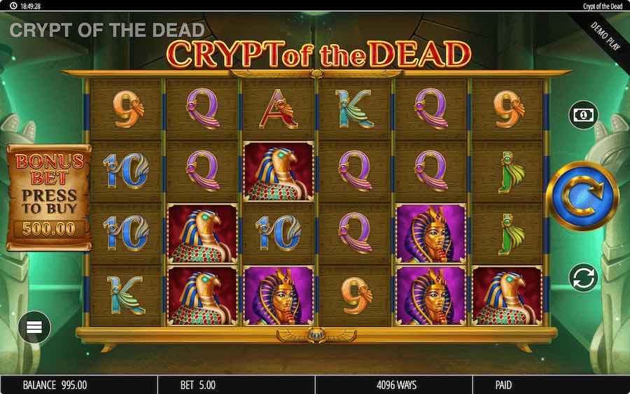 CRYPT OF THE DEAD SLOT ธีม, การจ่ายเงิน & สัญลักษณ์ต่างๆ