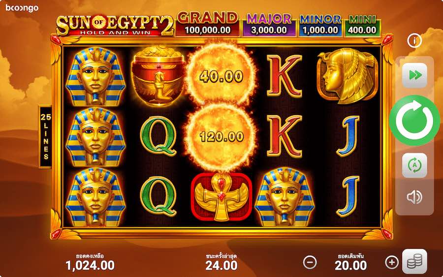 SUN OF EGYPT 2 SLOT ธีม, การจ่ายเงิน & สัญลักษณ์ต่างๆ
